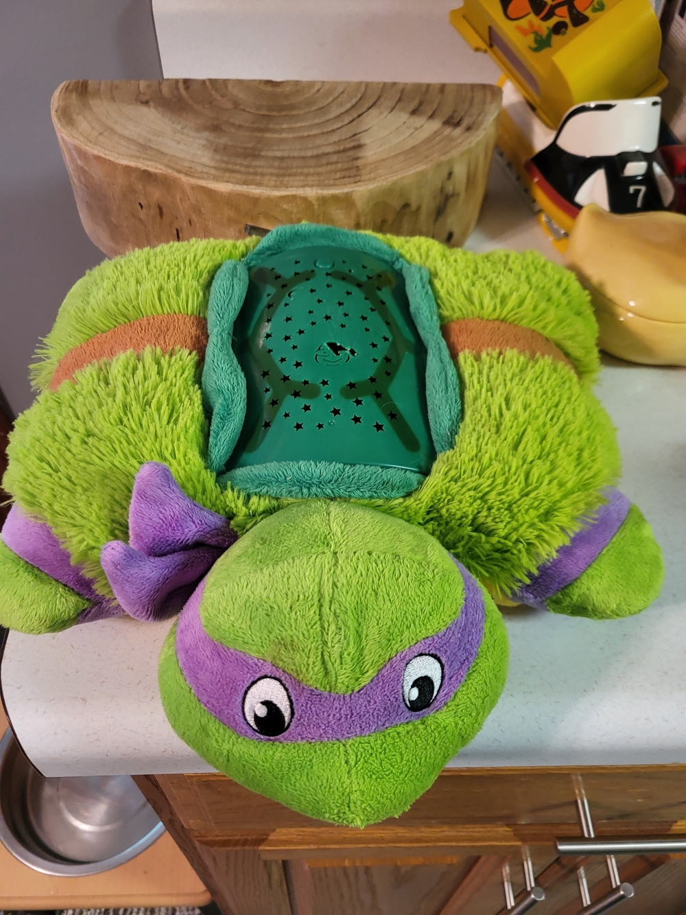TMNT Donatello Pillow Pets Dream Lites Teenage Mutant Ninja Night Light Works